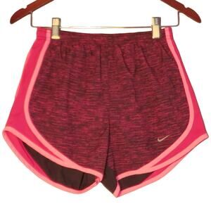 Nike Dri-Fit Womens Athletic Pull On Workout Shorts Black Pink XS NWOT